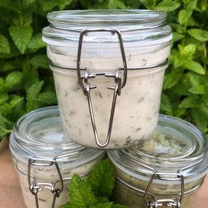Handmade all natural sugar scrubs! 5 oz mason jars